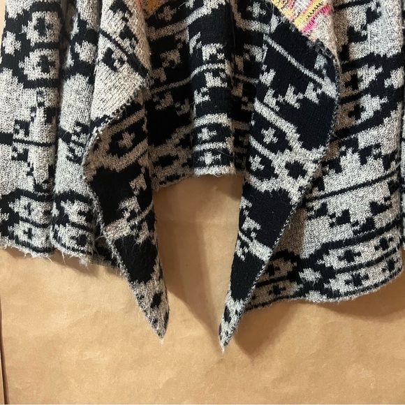 Soft Surroundings | Calais Aztec Southwestern Open Front Cardigan Sweater Size M - Picture 10 of 14